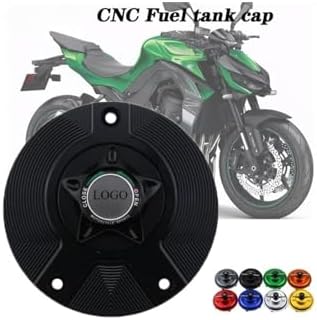 Gas Fuel Tank Cap Motorcycle Quick Opening Lightweight Modified Fuel Tank Cap Fit for Kawasaki H2 H2R Z1000 Z800 ZX10R ZX6R 636 Accessories (Green)