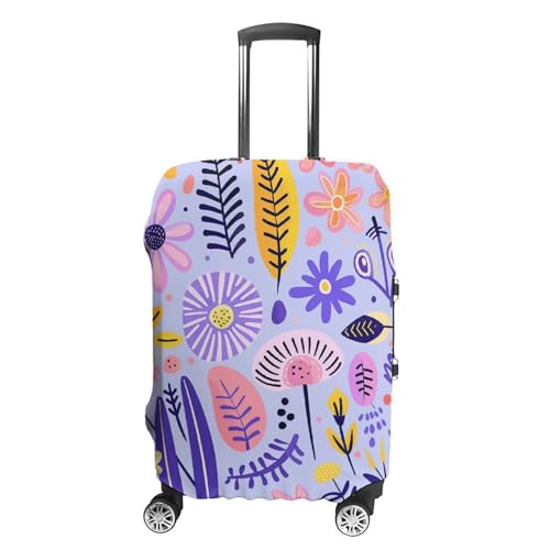 Housse de bagage de voyage élastique lavable anti-rayures pour valise L blanc