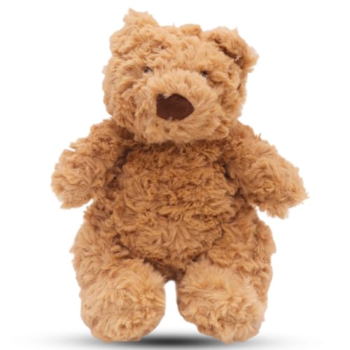 KMFASVX Oso de Peluche Osito de Peluche Tierno Juguete de doll Dulce como Regalo de Cumpleaños Decoración para Niños, Niñas, Amiga, Cumpleaños, Navidad, Día de San Valentín Marrón 28cm