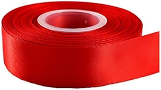25 Yards / 23 Meters Of Satin Ribbon 20mm In Multiple Colours Satin Ribbon Tying Gift Ribbon Wedding Trimming Crafts Apron Deco. Many Colours (Red)