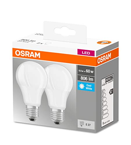 Osram Lamps LED Bulb, 8.5 W, Cool White, 2, Cold White, 60W-Ersatz - Image 3