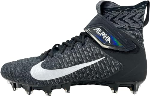 Nike Alpha Menace Elite 2 W BV3298-001 Black-White Men's Wide Football Cleats 12 US