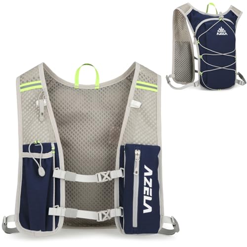 Image of Azarxis Running Water Bottles Flask BPA Free Leakproof Hydration Vest Packs Waist Belt Replacement for Triathlon Marathon Hiking Cycling Climbing Runner