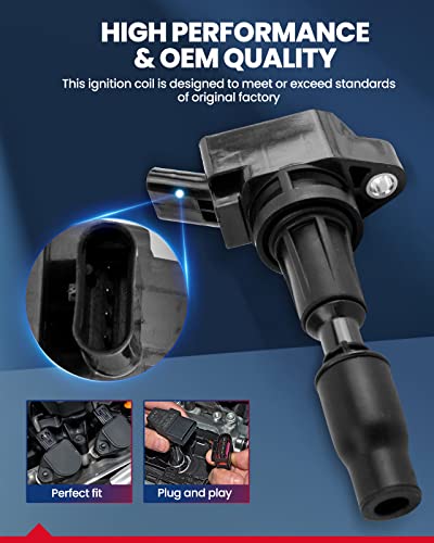 Image of KAX Ignition Coil Pack Fit for Hyundai Sonata 2015-2019 2.4L /2.0T | Sportage 2017-2022, Optima 2016-2020 2.4L /2.0T, Santa Fe Sport 2016-2018, Sorento 2016-2020 2.4L UF764
