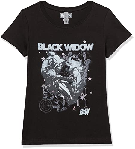 T-shirt Marvel fille vêtement imprimé poster noir taille XL ado