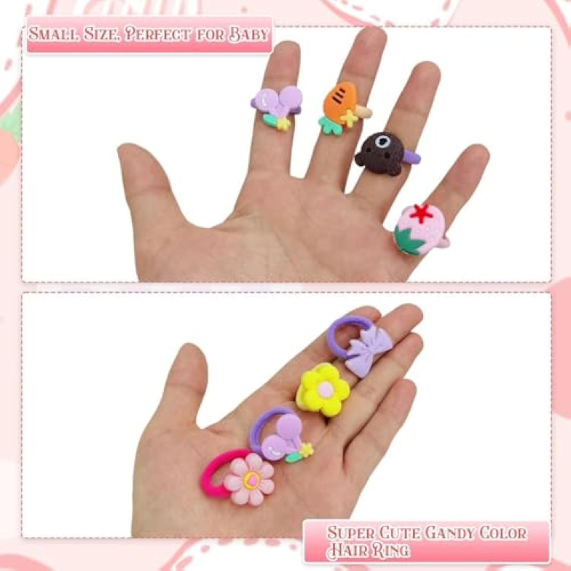 Colorful Rubber Bands for Baby Girl Styling, Multicolor