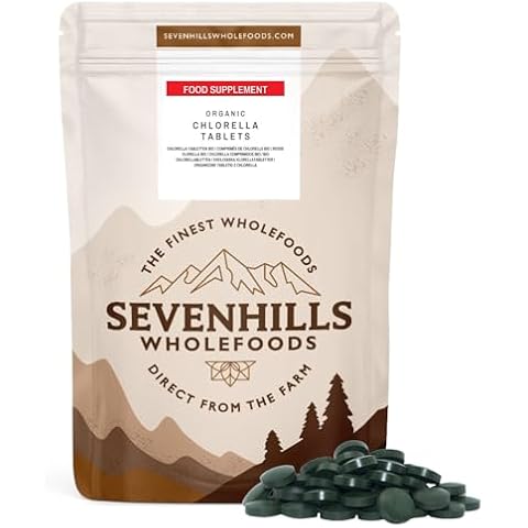 Sevenhills Organic Chlorella Tablets 500mg Cover