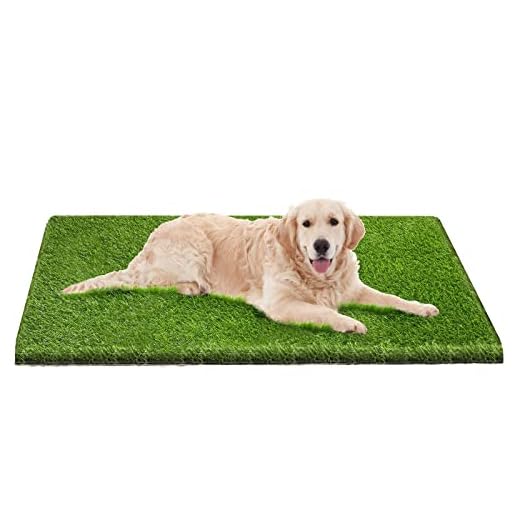 Bethebstyo Artificial Grass, Dog Pee Pads, Professional Dog Potty Training Rug, Large Dog Grass Mat with Drainage Holes, Pet Turf Indoor Outdoor Flooring Fake Grass Doormat - Easy to Clean（51"x 26"）