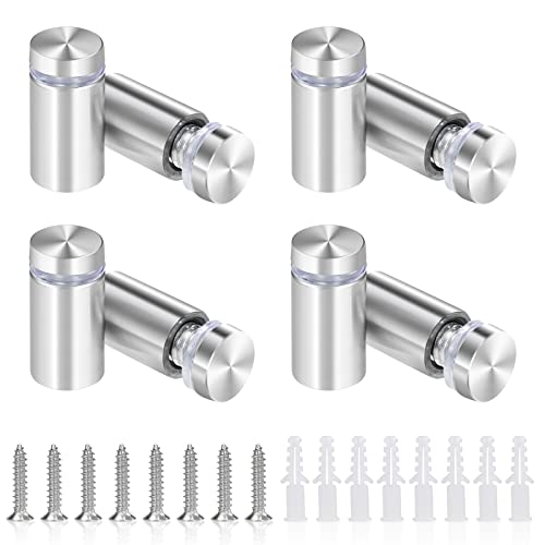 Viti per Pubblicità in Acciaio Inox Distanziatori di Vetro Chiodi Pubblicitari per Insegne Pannelli Pubblicitari Foto 16 x 30mm 8 Pezzi