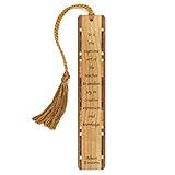 Albert Einstein Quote Engraved Wooden Hand Made Bookmarks with Tassel