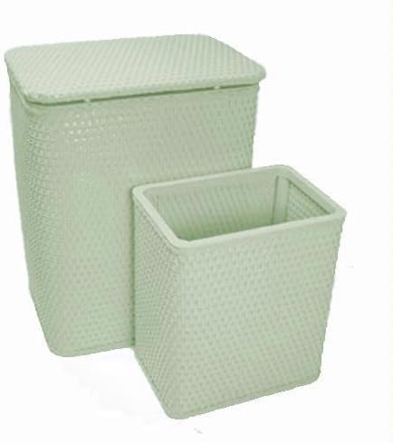 Chelsea Wicker Nursery Hamper and Matching Wastebasket Color: Herbal Green