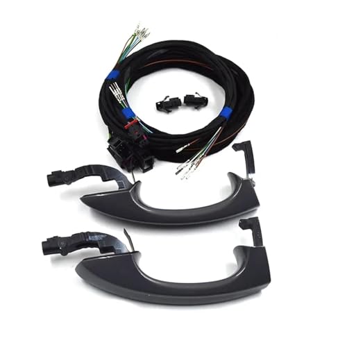 YABXINHE Car Rear KESSY Door Handle&Cable Keyless Entry Compatible for VW MQB Golf MK7 Touran Jetta T-ROC Octavia Kodiaq Superb