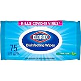 Clorox Disinfecting Wipes, Bleach Free Cleaning Wipes, Fresh Scent, 75 Count (Package May Vary)