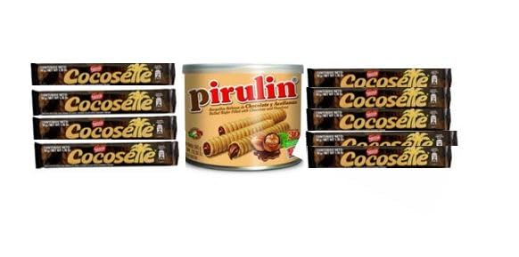 Pack Pirulin baquillas rellenas 300 gr + Cocosette galleta rellena 10 uds - 50 gr!
