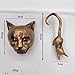 Beautifully Crafted Cat Bite Mouse Door Knocker Heavy Duty Resin Wall Decor
