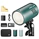 GODOX AD100Pro Kit Strobe Light Photography,100Ws 2.4G Wireless HSS 1/8000s Outdoor Flash Light, tfür die Kamera, Blitz, Modellierleuchte + Dome-Diffusor(Grün)