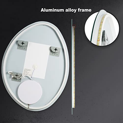 Wallbeyond Led Mirror For Bathroom, 24 X 32 Inch Bathroom Vanity Mirror With Lights Adjustable 3 Colors, Anti-Fog Wall Mounted Backlit Mirror Bathroom, Horizontal & Vertical #TOP7