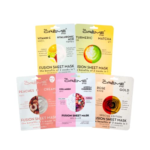 The Crème Shop Complete 2-In-1 Fusion Sheet Masks Collection, Set Of 5 ($18 Value) #TOP17