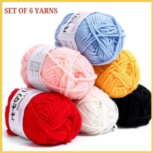 Image of Wolly Wonders Crochet Kits for Beginners with Crochet Thread, Learn to Crochet Set Supplies DIY Tools,Crocheting Kit for Adults Kids (6 Yarn WASHBAGS)