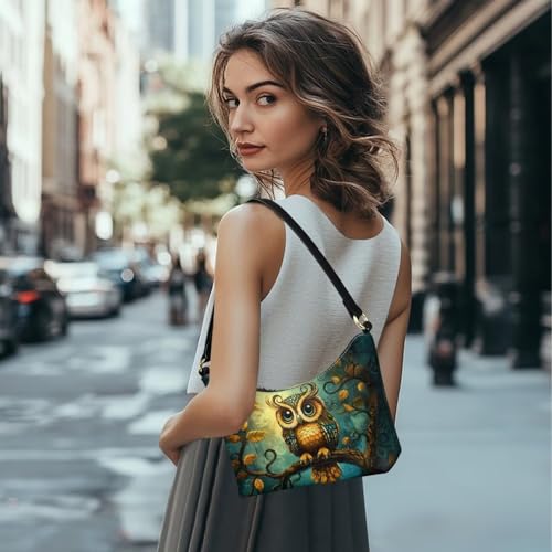 Image of Handbag for Women Leather Underam Shoulder Bag with Zipper Fashion Work Purse Waterproof Travel Wallet