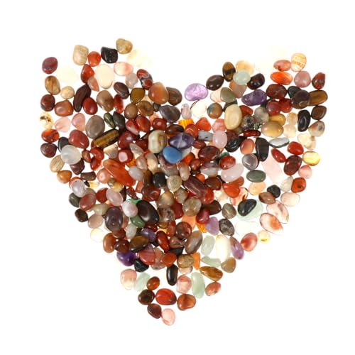 KONTONTY 1Pack Polished River Rocks Decorative Gravel for Gardens Aquariums and Jewelry Making Natural Stones for Art Projects and Outdoor Landscaping
