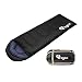 Peanut By EGOZ Easy to carry Warm Adult Sleeping Bag Outdoor Sports Camping Hiking With Carry Bag Lightweight (Black)