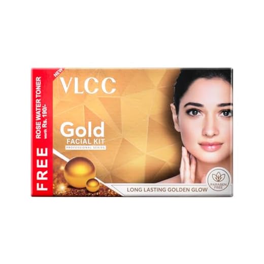 VLCC Gold Facial Kit + Free Rose Water Toner Worth Rs 170 | 300gm + 100ml