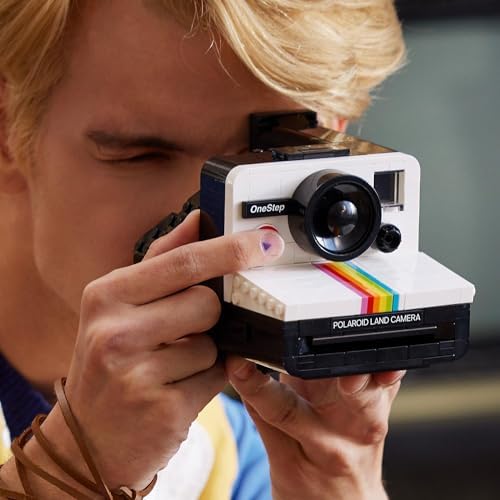 LEGO Ideas Polaroid OneStep SX-70 Kamera 21345 – Fotoğraf Meraklısı Yetişkinler için Koleksiyonluk ve Sergilenebilir Yaratıcı Model Yapım Seti, Doğum Günü Hediyesi Fikri (516 Parça) - Görsel 5