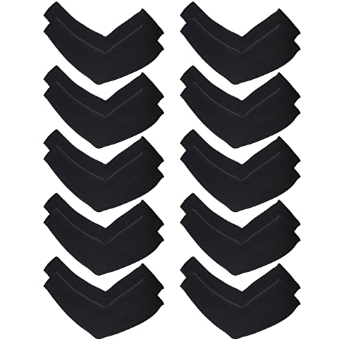 Yolev 10 Pares Mangas de Brazo Protección UV Sleeves Largas de Brazo Mangas de Compresión Frescas Mangas de Mujer para Hombres Adecuado para Baloncesto Correr Ciclismo