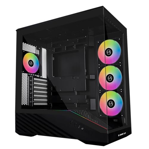 Lian Li V100 ATX Mid-Tower PC Case, 4 x 120mm ARGB PWM Fans Pre-I...