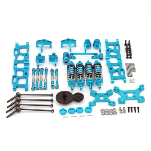 RC�������i Compatible With Wltoys 144010 144002 144001 124017 124019 �����[�g�R���g���[���J�[���������A�N�Z�T���[�����L�b�g(Blue)