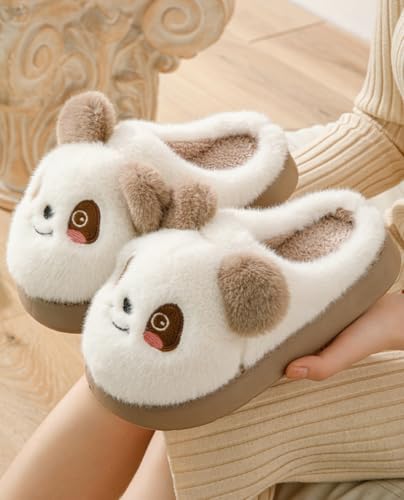 Cartoon Cotton Slippers Winter Plush Shoes for Women Cute Furry Memory Foam Slipper Soft Bedroom Shoes Fuzzy Sandals Non Slip2
