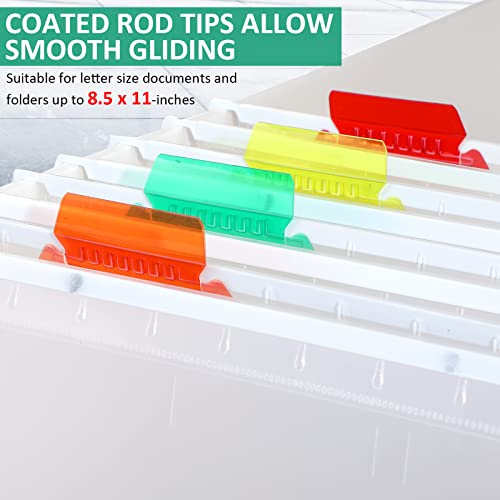 Estune 30 Sets Clear Hanging File Folders Plastic Assorted Colors File Folder Tabs And Inserts Hanging Folders For Filing Cabinet File Cabinet Dividers And File Labels For Organize Files Office School #TOP3