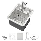 13 Inch Stainless Steel Outdoor Prep Sink - Beslend 16 Gauge...