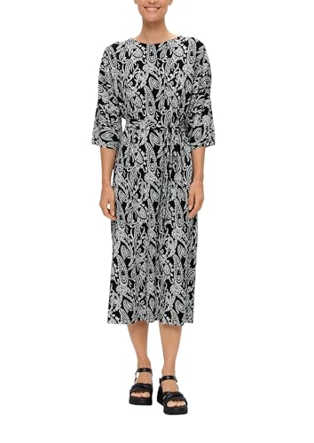 Robe midi plissée s.Oliver pour une tenue confortable qui ne froisse pas