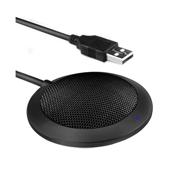 Konferenzmikrofon, Tragbares 360 ° Stereo Omnidirektionale Kondensator Mikrofon Mic USB-Anschluss für Mac, Aufzeichnung…