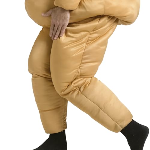 Fun World Mens Fat Suit Adlt Cstm Adult Sized Costumes, Beige