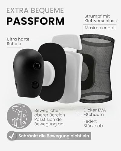 99FLIPS Schoner Inliner Kinder Knieschoner Kinder - Inliner Schoner Set - Schutzausrüstung - Knie und Ellenbogenschützer - SLIDE - Größe SM SCHWARZ - Knieschützer Skateboard, Scooter, Rollschuhe