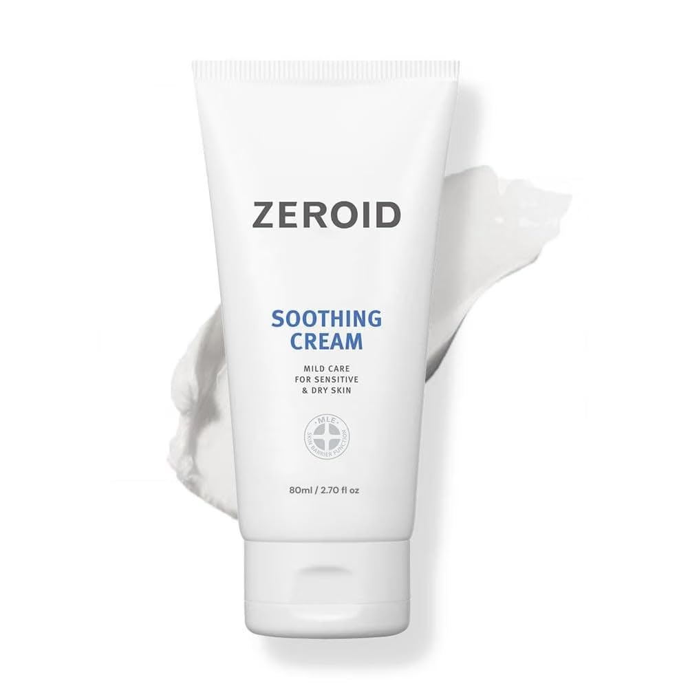 ZEROID Soothing Cream | Korean Dermocosmetic | Professional Care | K-Beauty | Soothing | Calming | 2.7 Fl Oz (80ml)
