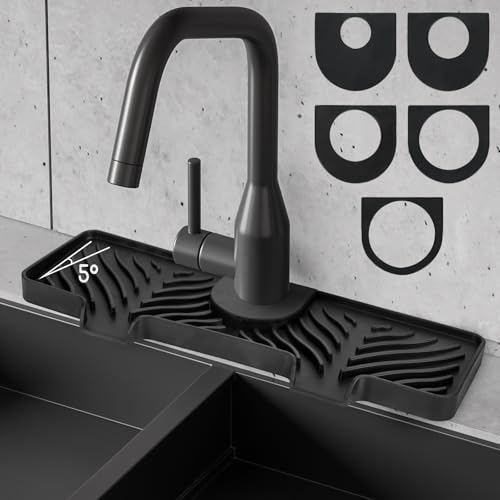 Hexola Silicone Faucet Splash Guard - 5°Slope...