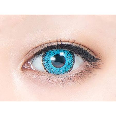 Amazon パーフェクトシリーズ フルブルーム ブルースター アクアブルー 0 00 度なし 1箱6枚 カラコン 青 アクアブルー Perfect Series ソフトコンタクトレンズ