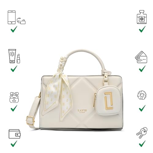 Image of Lavie Luxe Women's Quaro26 Horizontal Small Satchel Handbag | Satchel Bag for Work | Ladies Purse | Stylish Shoulder Bag | Gift For Women