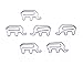 Butler in the Home Animal Elephant Shaped Paper Clips in Silver Tin and Silver Gift Box Great for Paper Clip Collectors or Zoo Animal Lovers (100 Count Gray)
