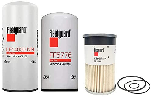 Genuine Fleetguard - Cummins Filtration LF14000NN - FF5776 - FS19764 Maintenance Filters Kit For Cummins