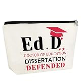Gfhzdmf Ed.D Graduation Gift For Women Makeup Bag Doctor Of Education Graduation Gifts Cosmetic Bag College Graduation Gifts For Women Congrats Grad Gifts For Doctoral Zipper Travel Pouch Gift