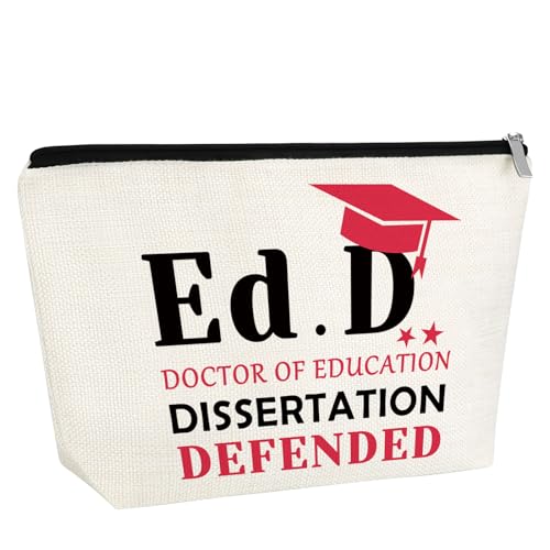 Gfhzdmf Ed.D Graduation Gift For Women Makeup Bag Doctor Of Education Graduation Gifts Cosmetic Bag College Graduation Gifts For Women Congrats Grad Gifts For Doctoral Zipper Travel Pouch Gift