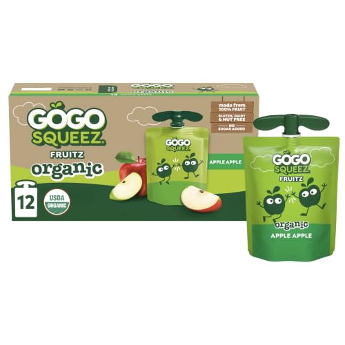 GoGo squeeZ No Sugar Added Organic...