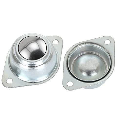 16 Pack 3/4" Roller Ball Transfer Bearings, Transfer Bearing Unit Carbon Steel Roller Ball Bearing, Steel Ball Casters Bearing Rollers Universal Rotation Caster Screw Mounted For Transmission #TOP3