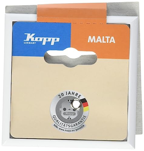 Kopp 309113063 Malta Abdeckrahmen für Senkrechte und waagerechte Montage 1-Fach, Arktis