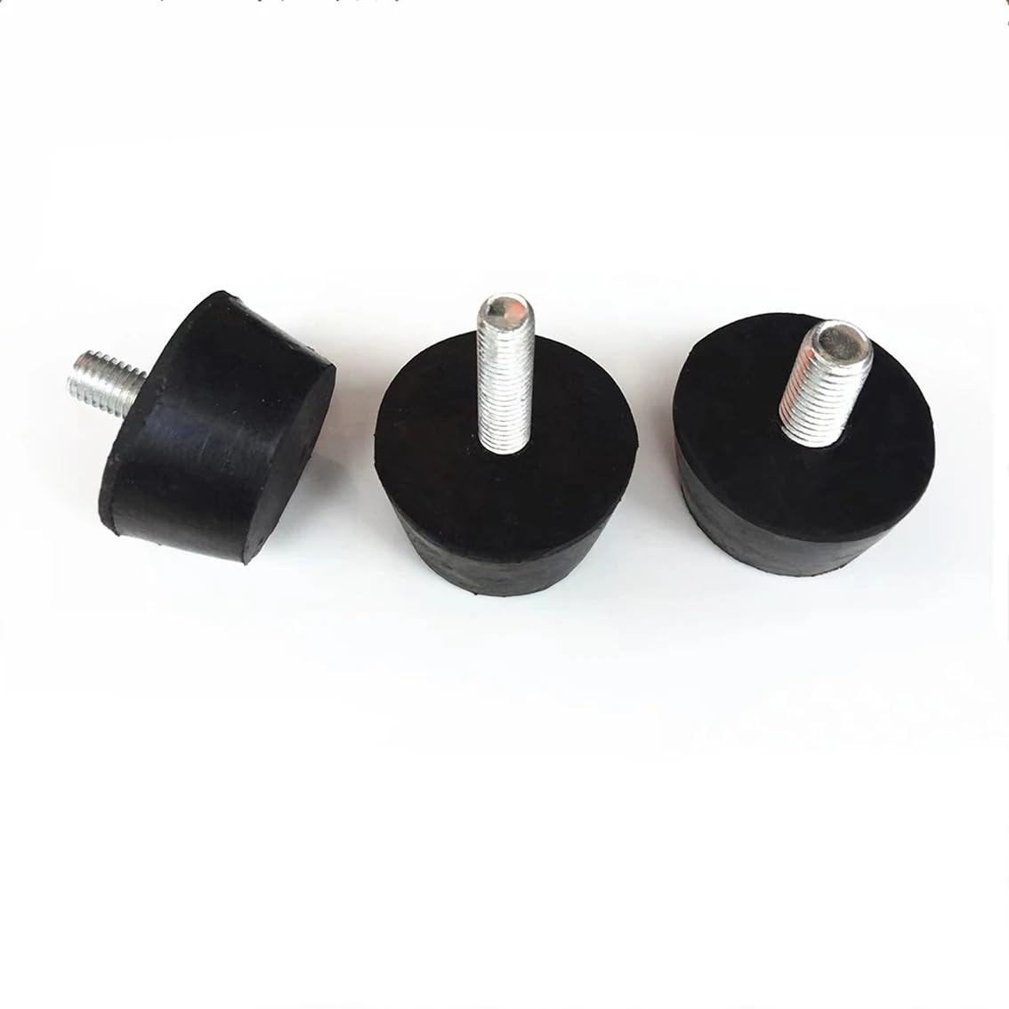 Anygkt 38XM8x15mm 1-5Pcs M8 M10 Rubber Foot Mute Adjusting Foot Soft Rubber Mechanical Shockproof Adjusting Foot Cushion Shock Absorbing Foot(,4Pcs)